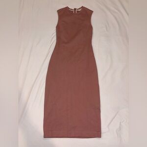 Babaton Tight Midi Dress - Dusty Pink